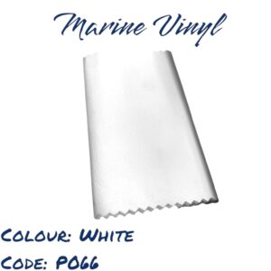 White marine vinyl sample. Code: P066
