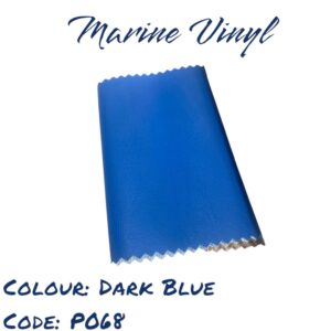 Dark blue marine vinyl sample. Code: P068