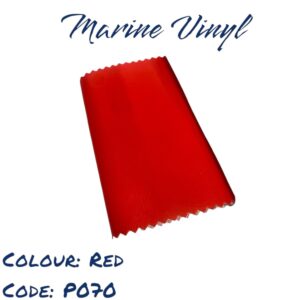 Red marine vinyl sample. Code: P070