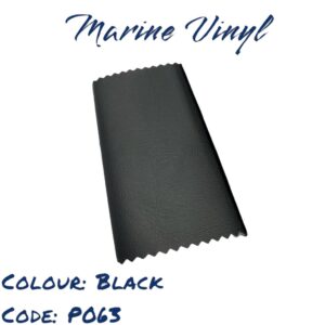 Black marine vinyl sample. Code: P063