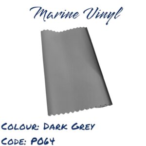 Dark grey marine vinyl sample. Code: P064