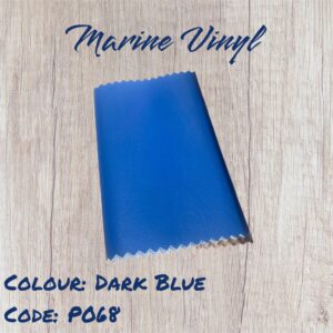 Dark blue marine vinyl sample. Code: P068