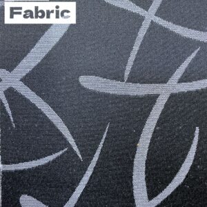 Black fabric with abstract gray pattern. Suitable for automotive upholstery. Product code: CF6J