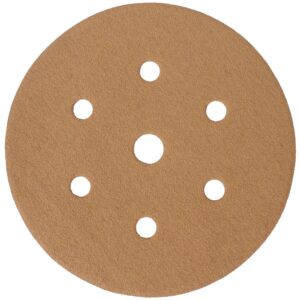 Gold Disc (50 Pieces) 150 Grit 150Mm X 6+1 Holes Hook And Loop