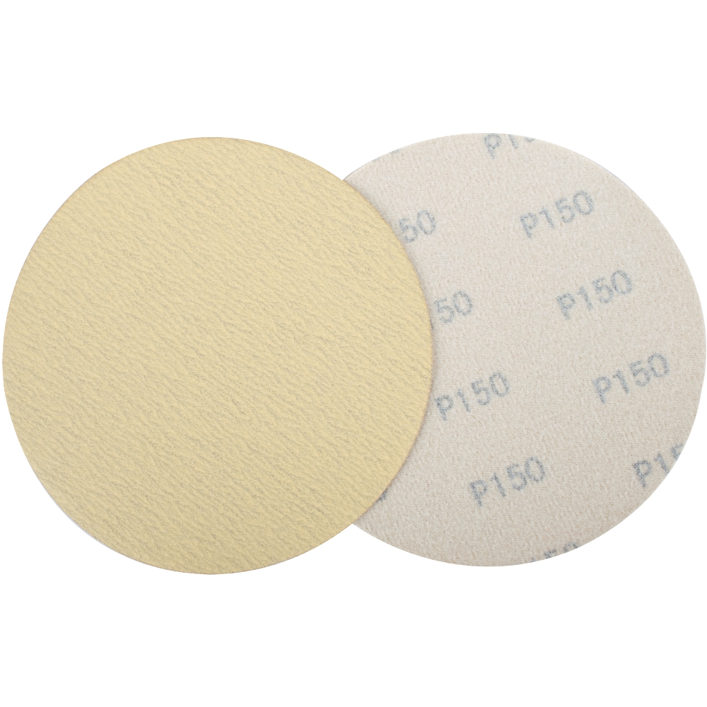 Gold Disc (50 Pieces) 150 Grit 150Mm Without Hole Hook And Loop