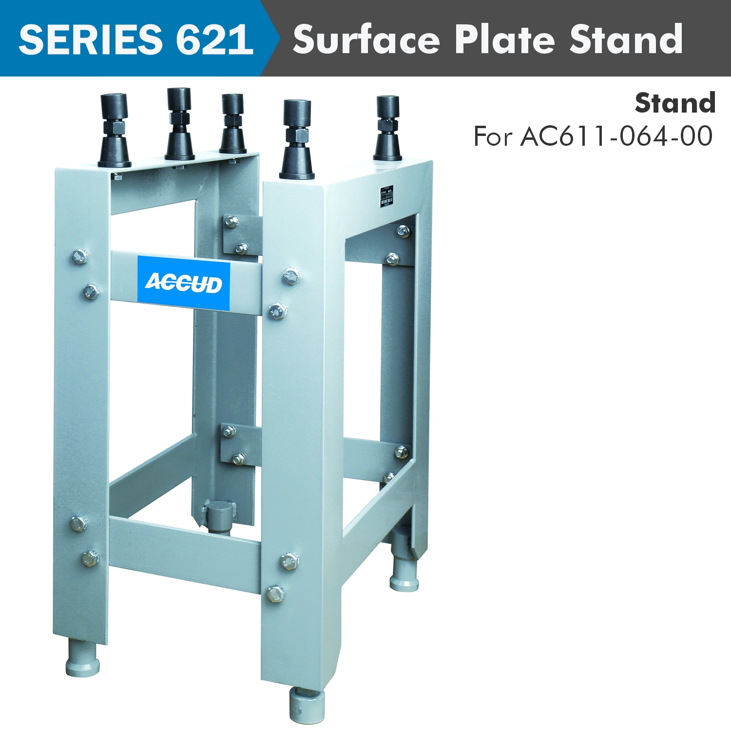 Granite Surface Plate Stand 630X400X80Mm Incl. 5Pc Jacks