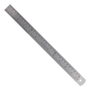 Ruler 300Mm S/Steel 0.11Mm Acc 0.5Mm Grad.