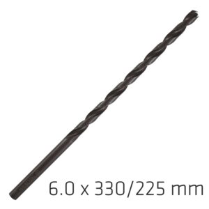 Hss Drill Bit 6Mm 330X225Mm Extra Long