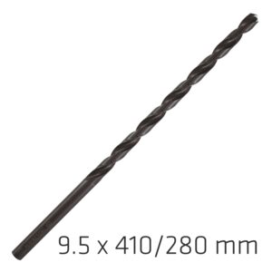 Hss Drill Bit 9.5Mm 410X280Mm Extra Long