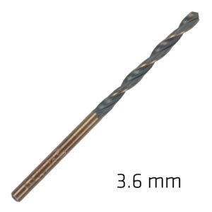Hss Sprint Master 3.6Mm Bulk Din 338 Alpen Drill Bit
