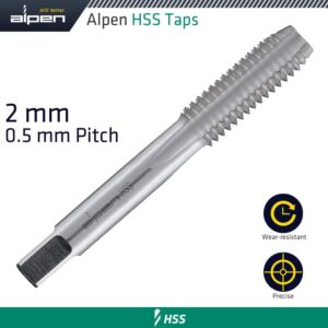 Tap 2Mm Hss In Pouch 0.5Mm Pitch