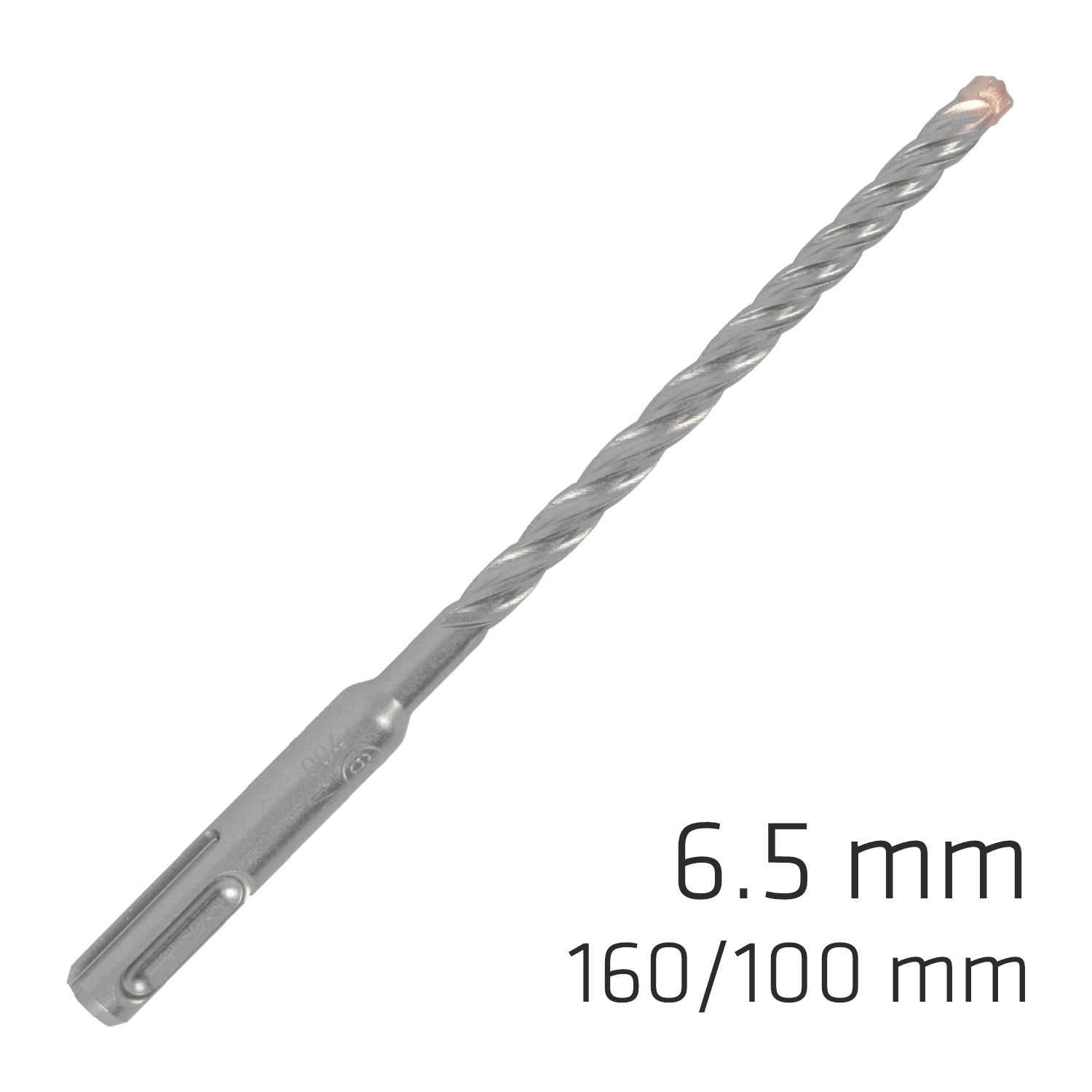 Force X 6.5 X 160/100 Sds-Plus Rebar Drill Bit X4 Cutting Edges