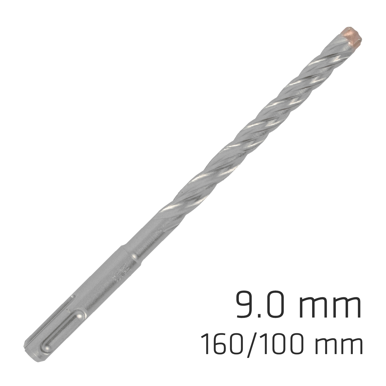 Force X 9.0 X 160/100 Sds-Plus Rebar Drill Bit X4 Cutting Edges
