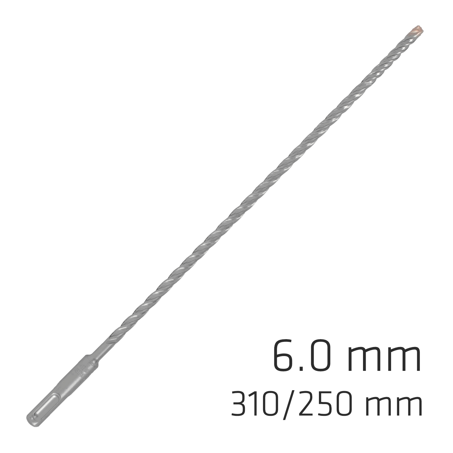 Force X 6.0 X 310/250 Sds-Plus Rebar Drill Bit X4 Cutting Edges