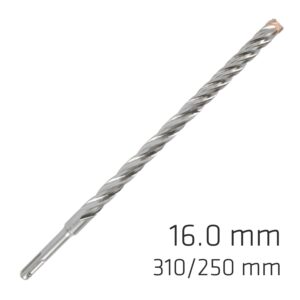 Force X 16.0 X 310/250 Sds-Plus Rebar Drill Bit X4 Cutting Edges