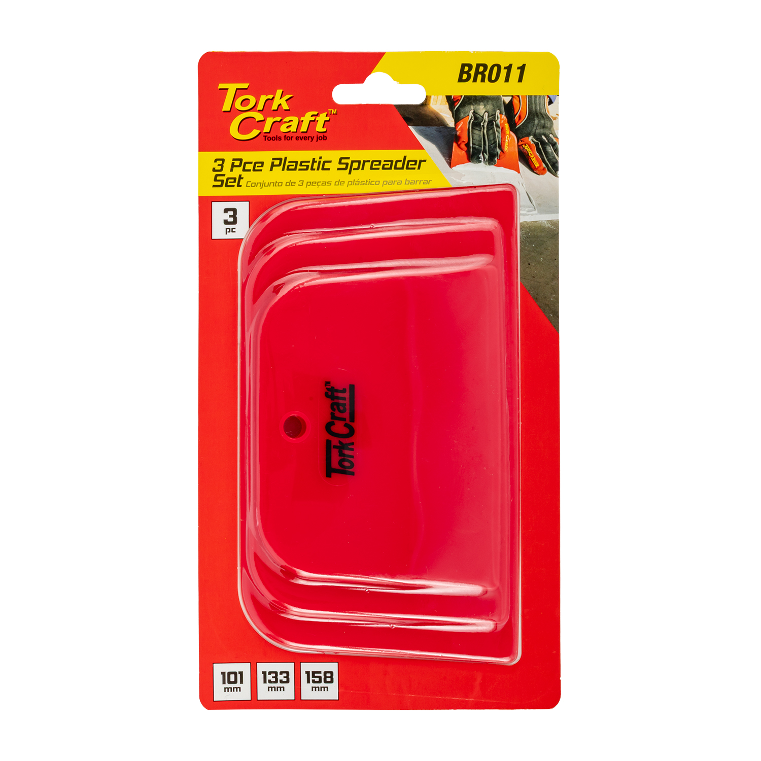 3Pc Plastic Spreader Set 100,133,158Mm