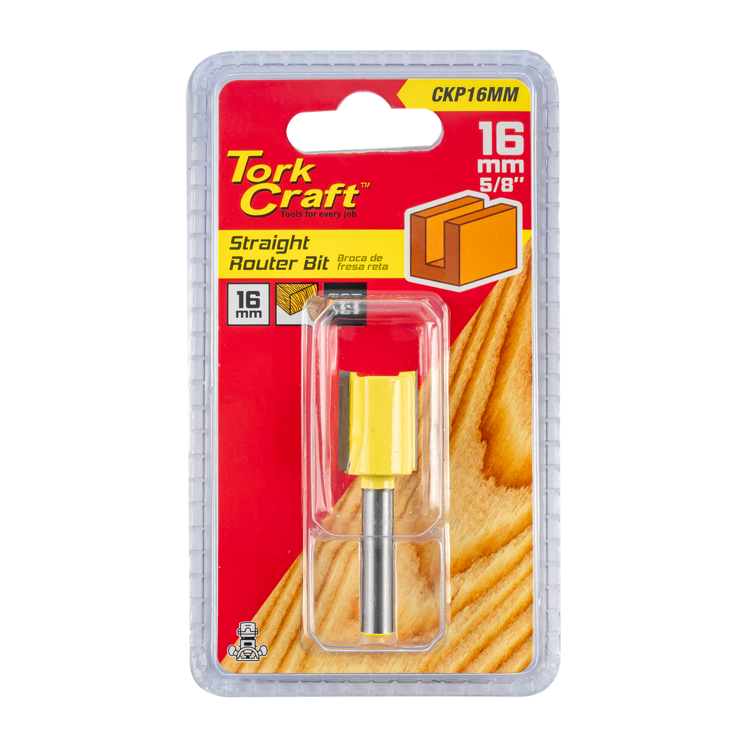 Router Bit Straight 16Mm