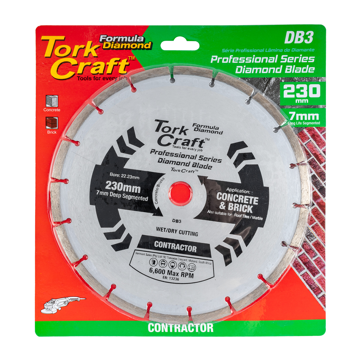 Diamond Blade Segmented 230Mm