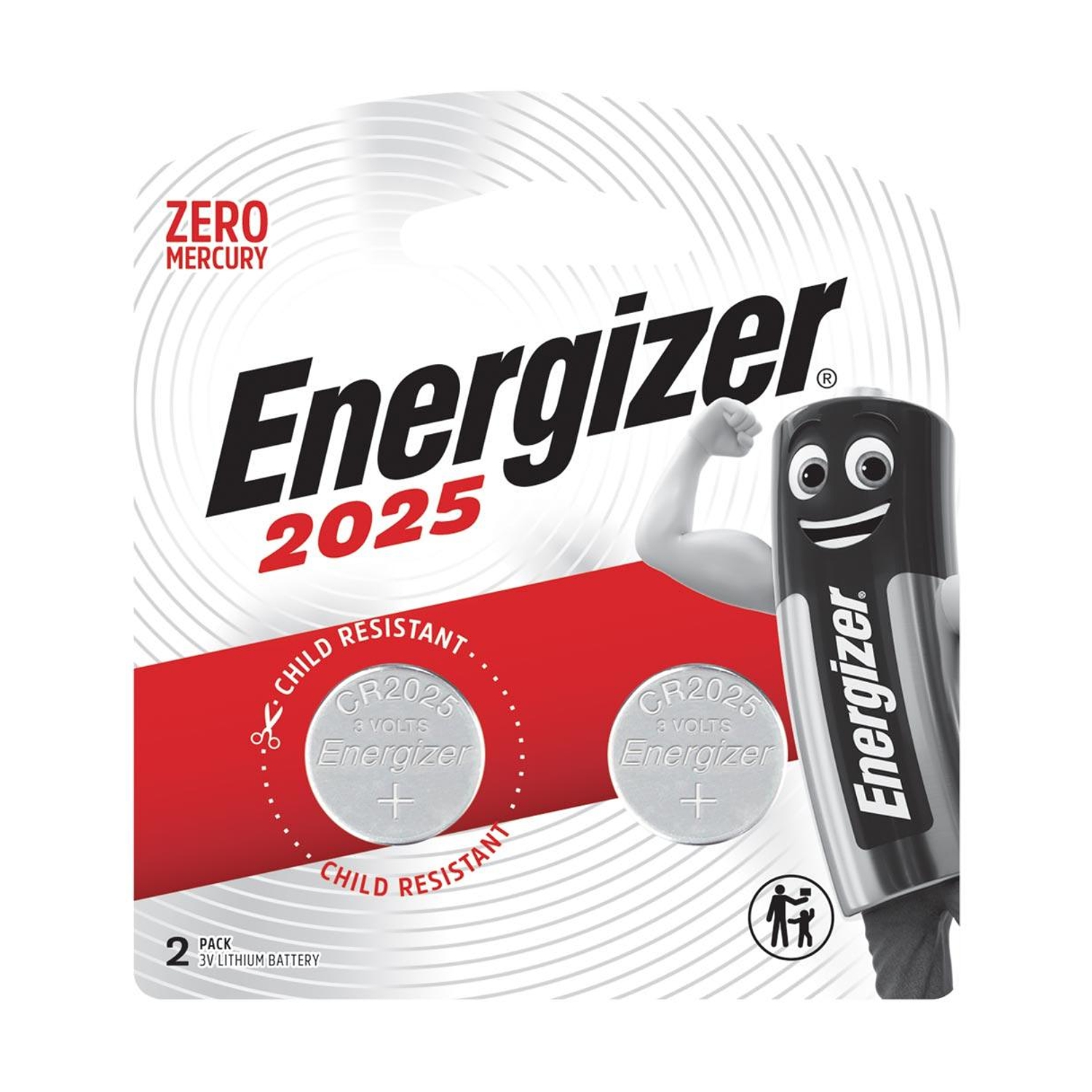 2025 3V Lithium Coin Battery-2Pack (Moq12) Energizer