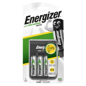 Base Charger Usb + 4X Nimh Aa 1300Mah Ba Energizer