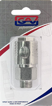 Quick Coupler 1/4'M Packaged Euroline