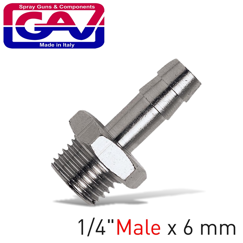 Hose Adaptor 1/4'M X 6Mm