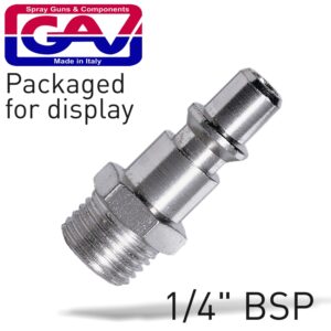 Quick Coupler Inserts Aro 1/4'M 2 Packaged