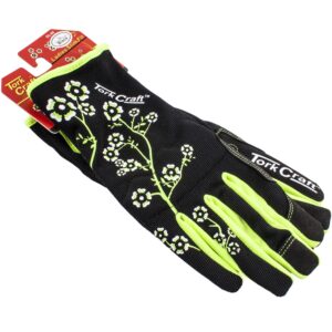 Ladies Slim Fit X-Small Garden Gloves Black