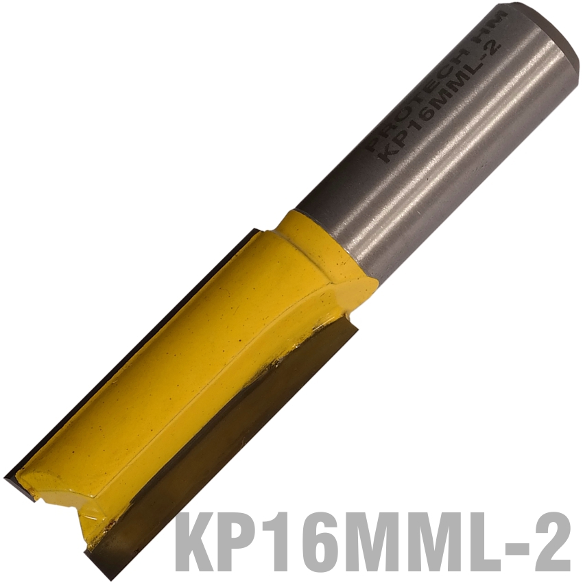 Straight Bit 16Mm X 38Mm Cut 2 Flute Metric 1/2' Shank