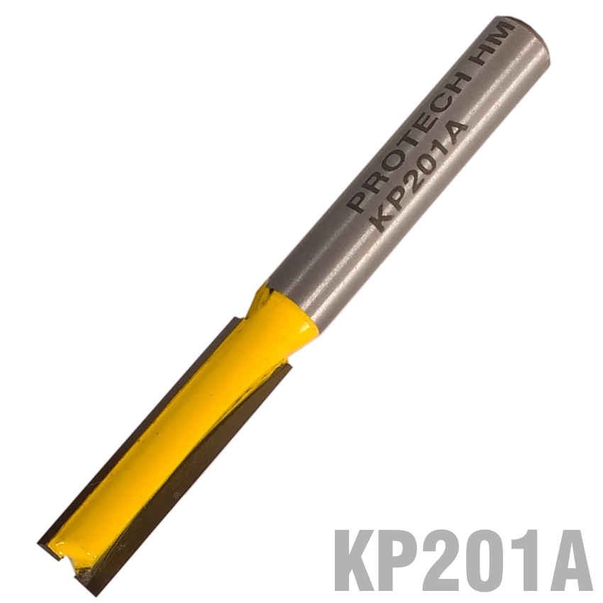 Straight Bit 1/4' (6.35Mm) X 1'(25.4Mm) Two Flute Long 1/4' Shank