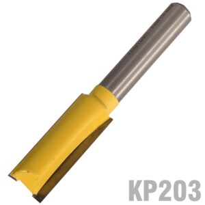 Straight Bit 3/8' (9.5Mm) X 1'(25.4Mm) Two Flute 1/4' Shank