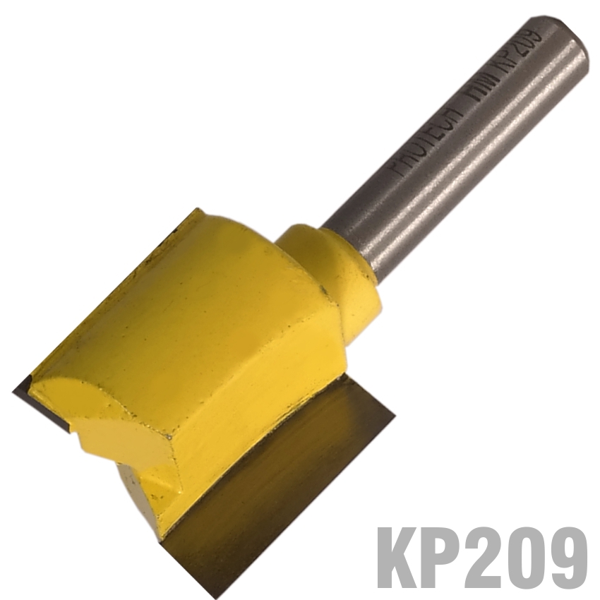 Straight Bit 7/8'(22.2Mm) X 3/4'(19Mm) Two Flute 1/4' Shank