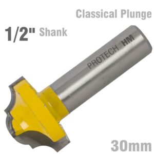 Classical Plunge Cutting 30Mm 1/2' Shank