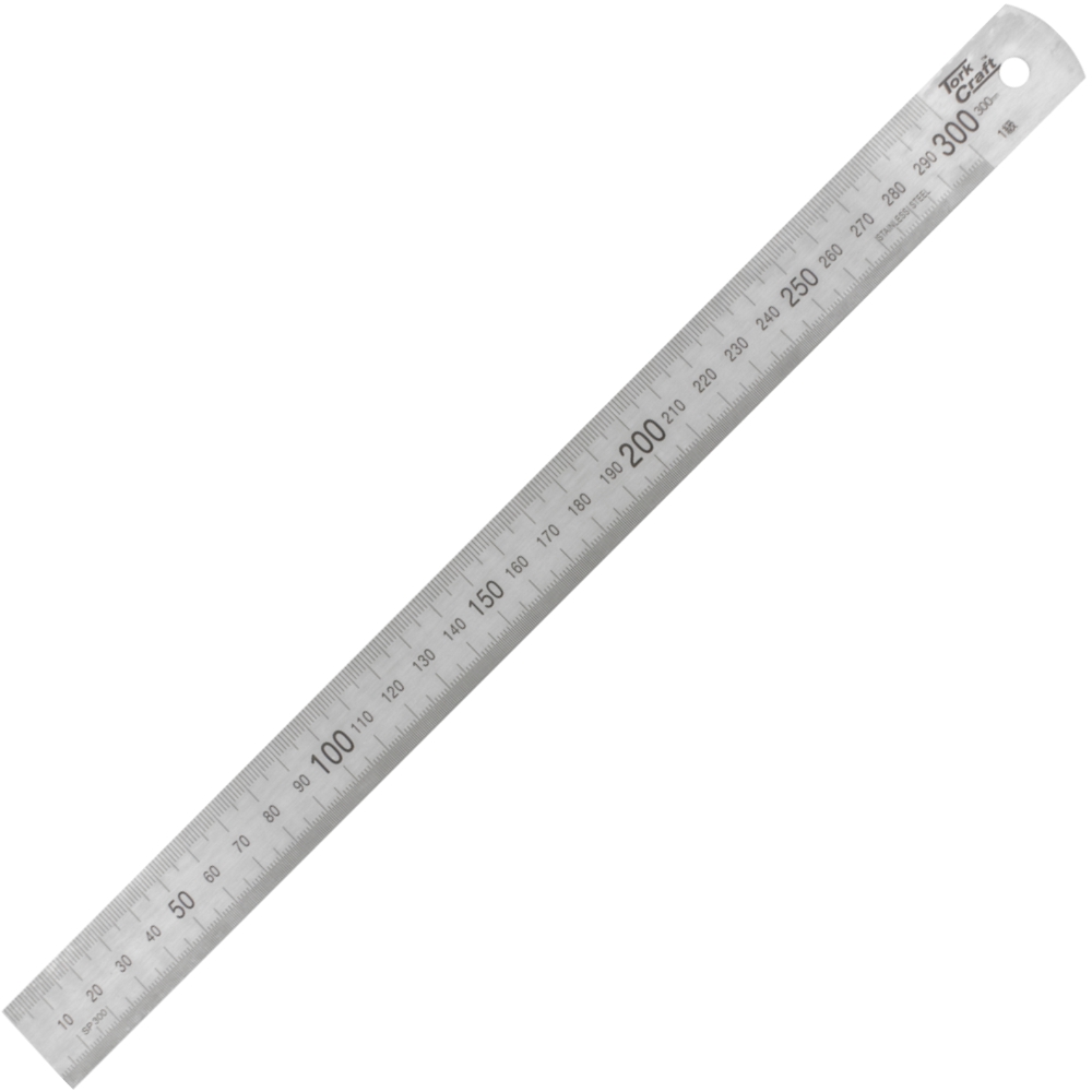 Stainless Steel 300X25X1.0Mm Ruler