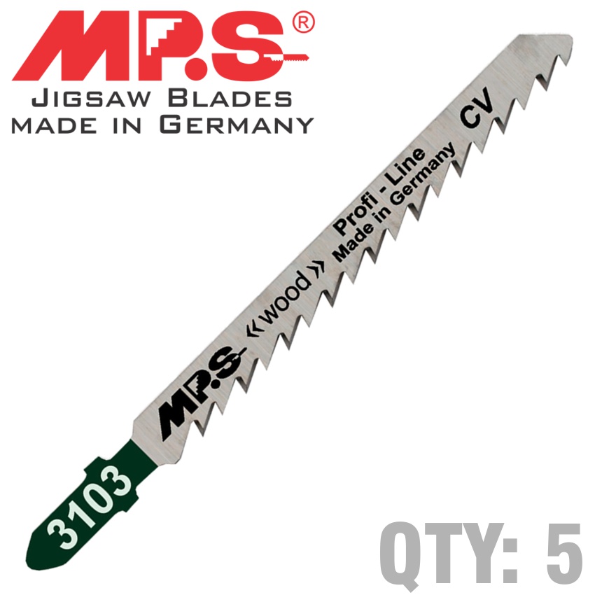 Jigsaw Blade Wood T-Shank 6Tpi T101D
