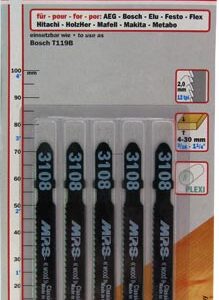 Jigsaw Blade 75Mm 12Tpi T-Shank T119B