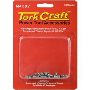 Thread Repair Kit M4 X 0.7 X1.5D Repl. Inserts For Nr5004