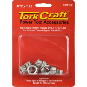 Thread Repair Kit M12 X 1.75 X 1.0D Repl. Inserts For Nr5012
