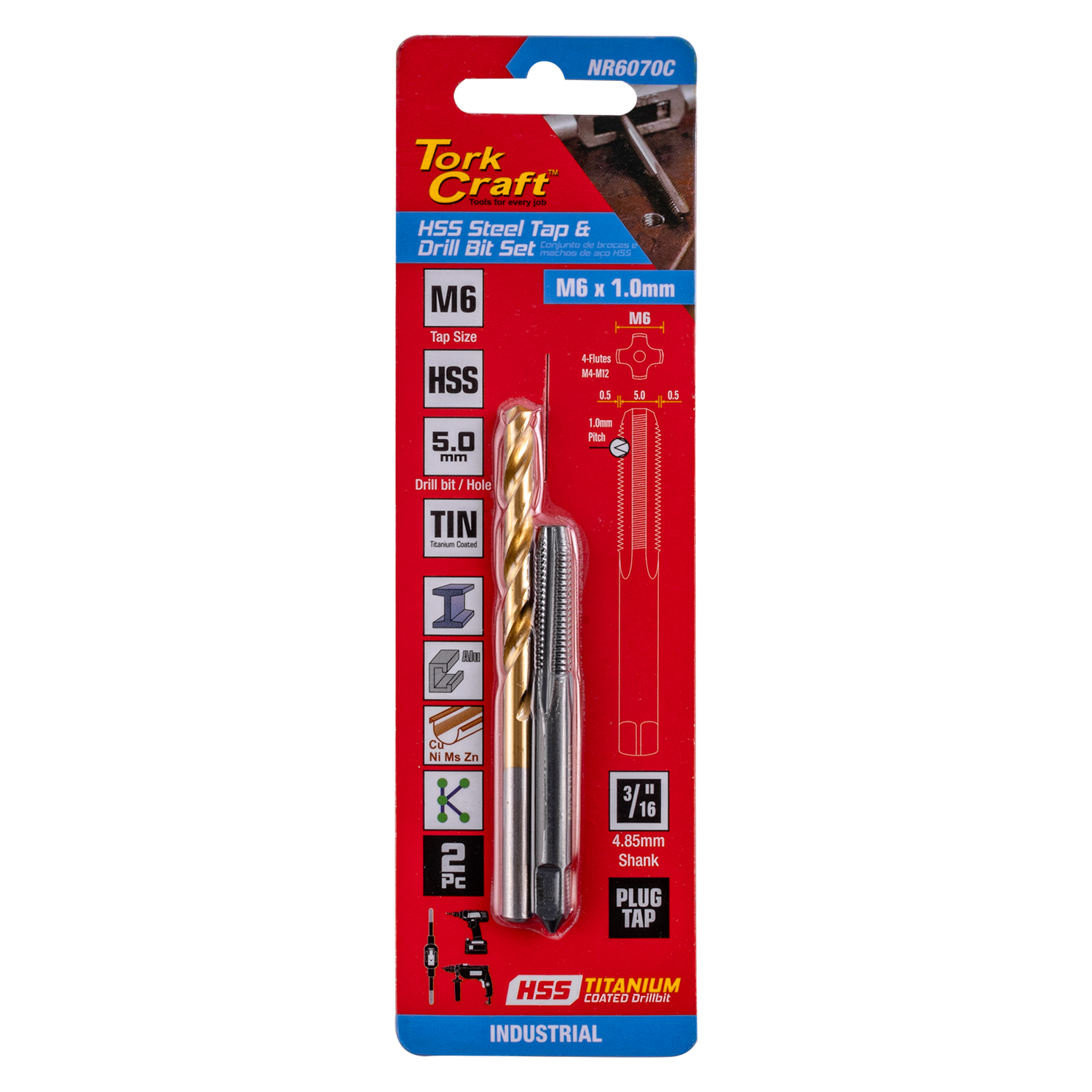 Tap Hss 5X0.8 & Drill 4.2Mm 2Pc Set