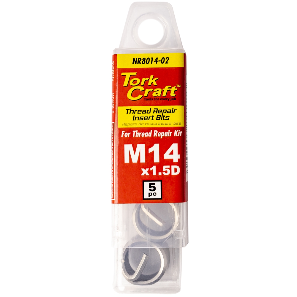 Thread Repair Kit M14 X 1.5D Replacement Inserts 5Pce