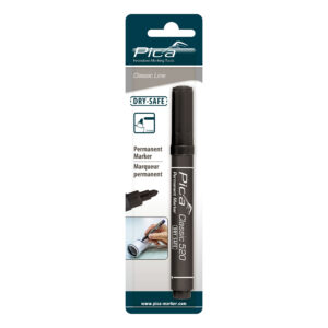 Permanent Marker 1-4Mm Round Tip Black Blister
