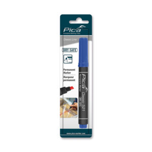Permanent Marker 2-6Mm Chisel Tip Blue Blister