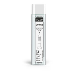 Pica Fine Dry 0.9Mm Lead 12Pc Refill Set White