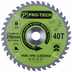 Saw Blade Tct 250 X 2.4 X 30 X 40T Wood Prof.