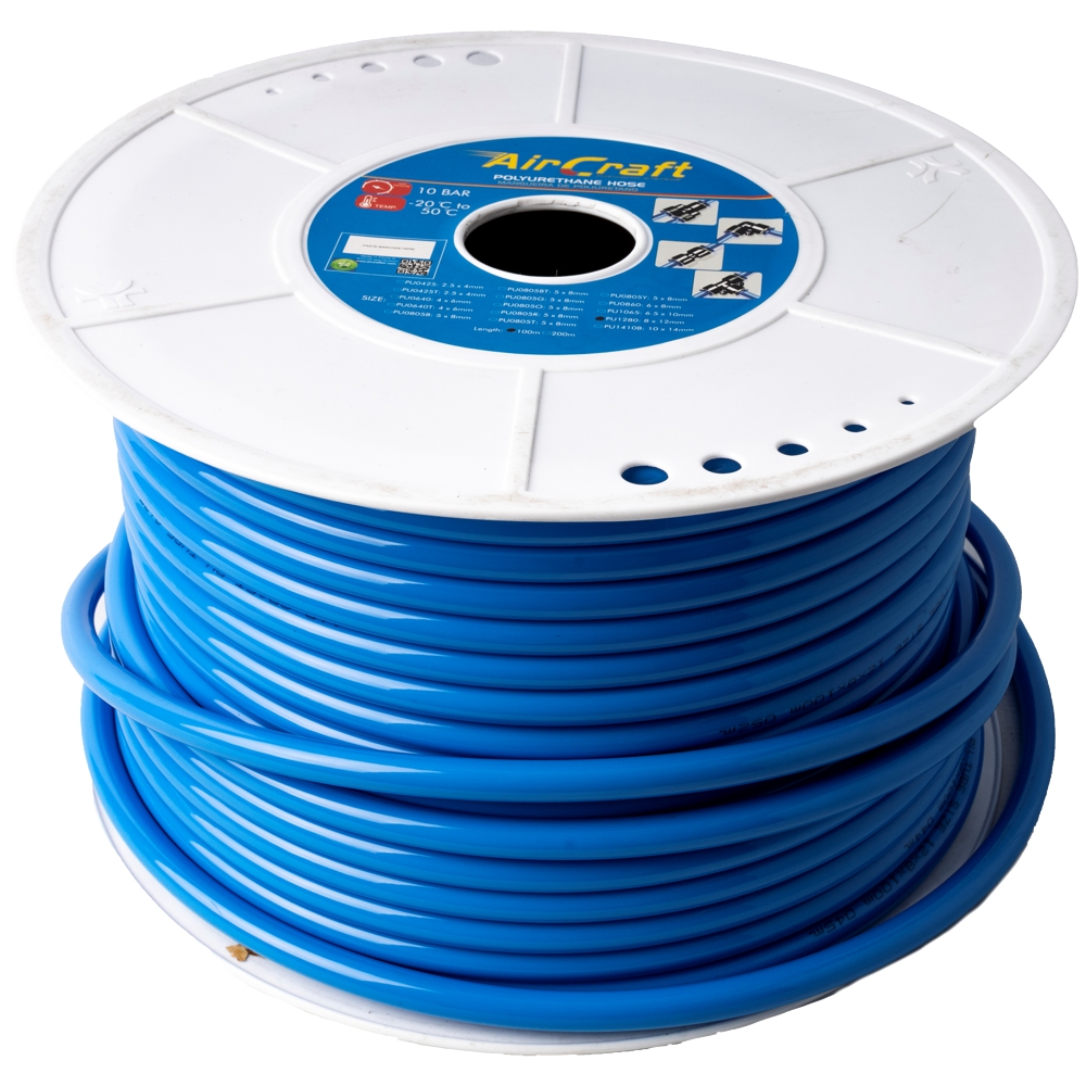 Polyurethane Hose Blue 12Mm O.d. Per Metre (100M Roll)
