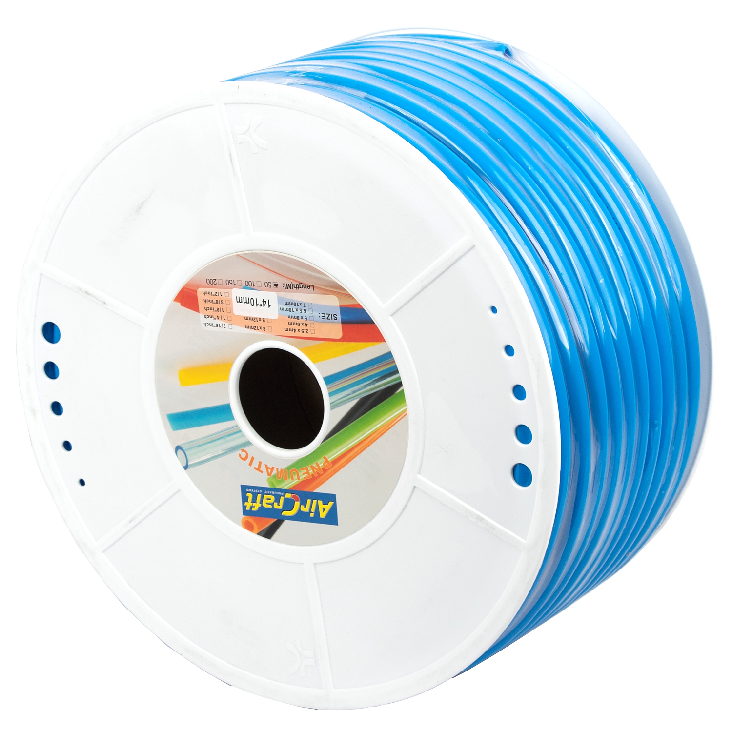 Polyurethane Hose 14Mm O.d. Per Metre Blue (50M Per Roll)
