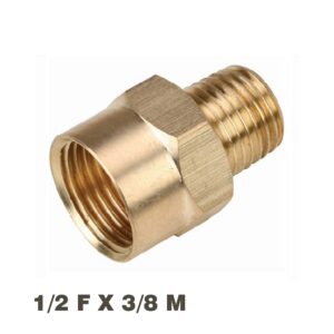 Reducer Brass 3/8X1/2 M/F