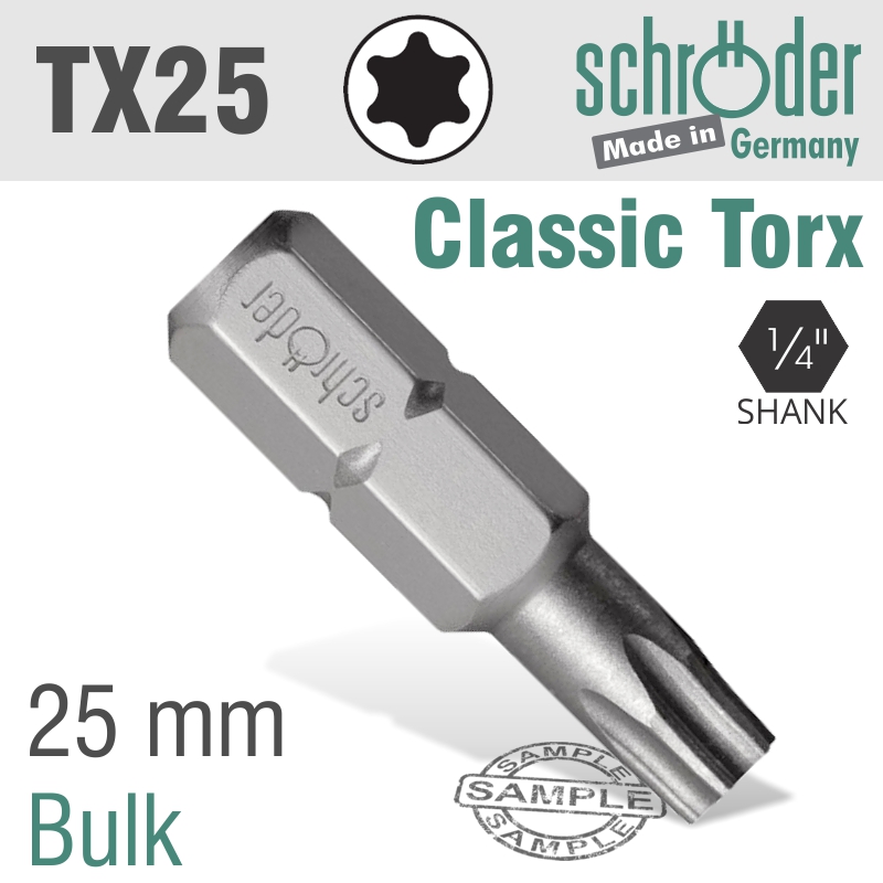 Torx Tx 25 Classic Bit 25Mm