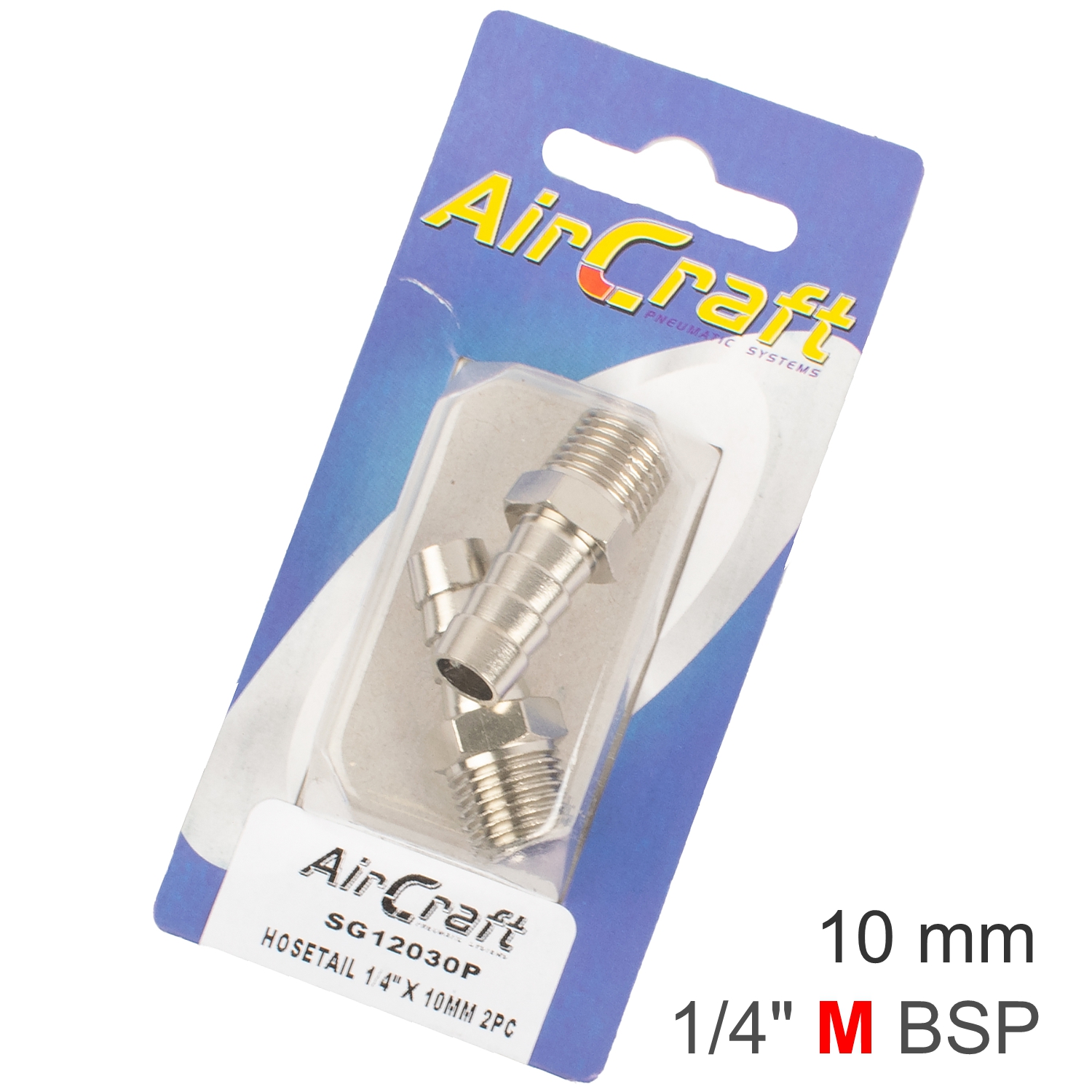 Hosetail 1/4' X 10Mm 2Pc Pack