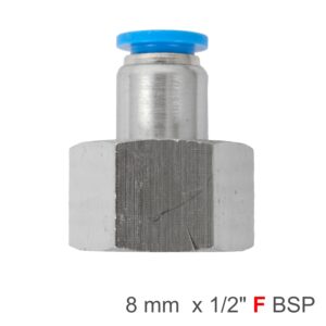 Pu Hose Fitting Straight Stud 8Mm-1/2 F